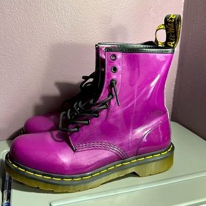 Dr. Martens Purple Violet Patent Lamper 1460 Boot Women’s size 8